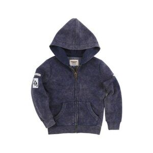 Butter Super Soft Big Boys Hoodie Blue w/Graphic Design Kangaroo Pocket NWT